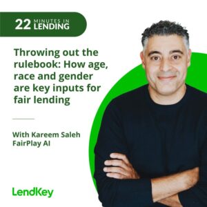 Man discussing fair lending practices on podcast poster