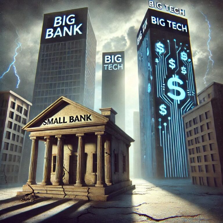 Small bank overshadowed by towering Big Bank and Big Tech