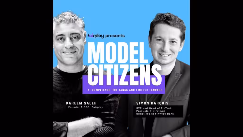 Promotional poster with two men and bold title