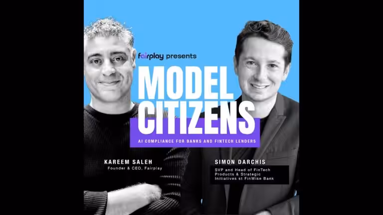 Promotional poster with two men and bold title
