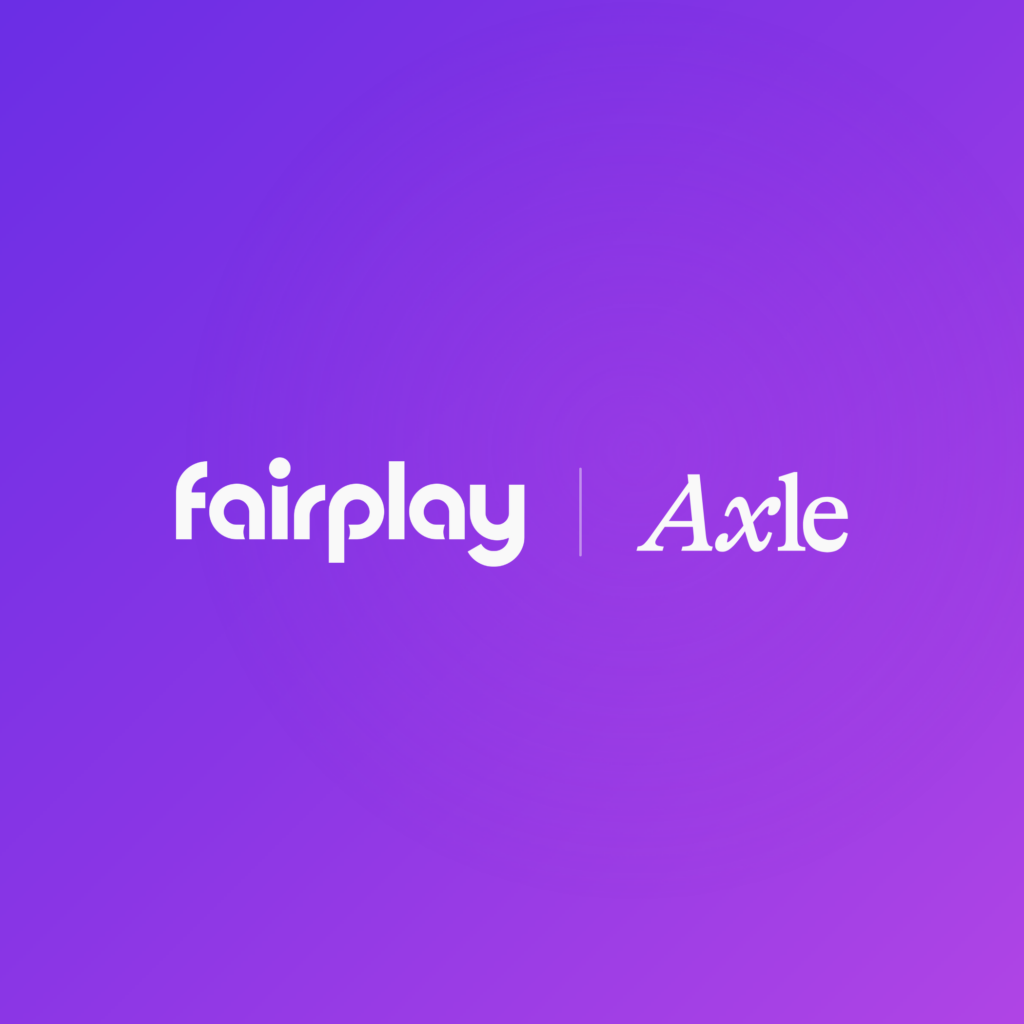 Fairplay Axle logo on a purple gradient background