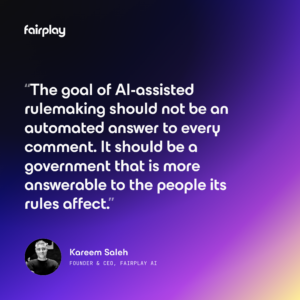 Notice and Comment Process and AI