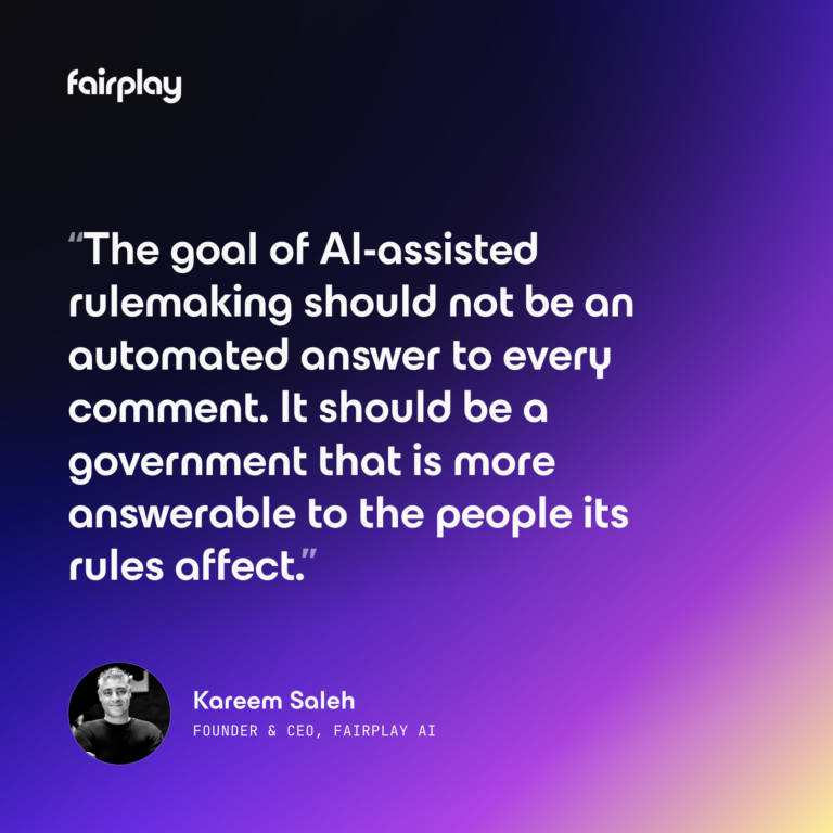 Notice and Comment Process and AI