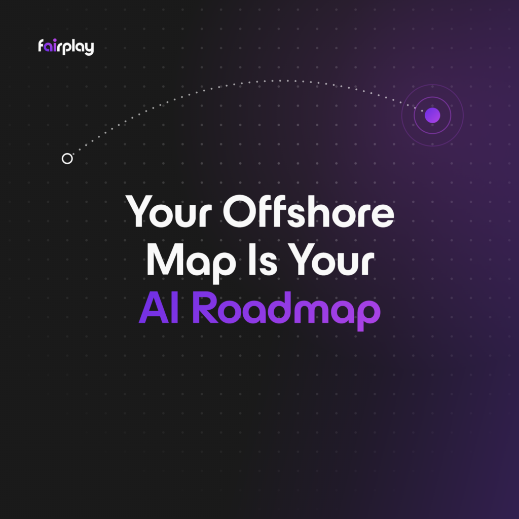 Fairplay AI roadmap graphic with mapped trajectory