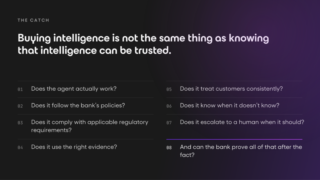 The Catch slide about trusting buying intelligence